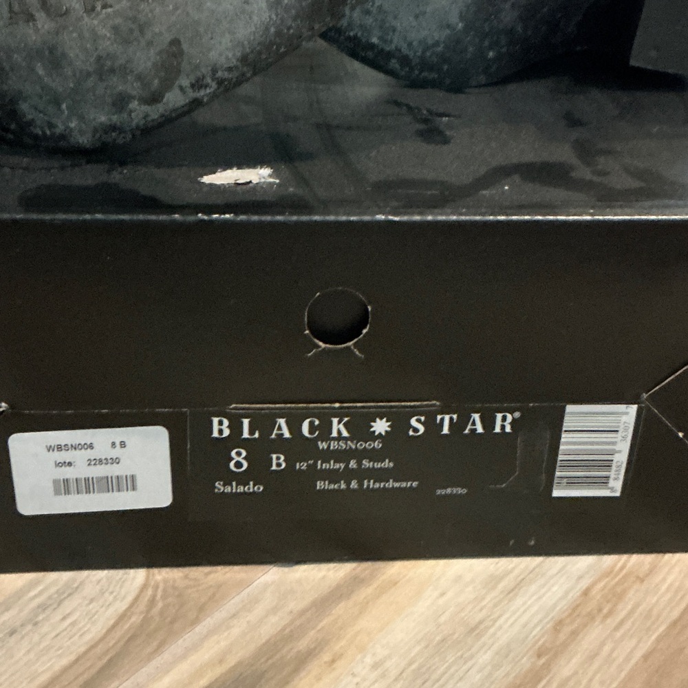 Black Star Cowboy Boots - Picture 5 of 5
